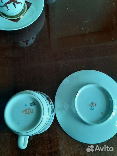 Кофейная пара лфз костяной фарфор 