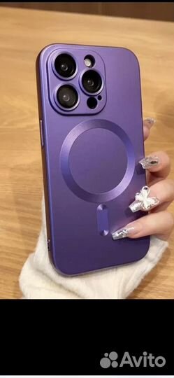 Чехол на iPhone 11, магнитный. Цвет Dark Purple ма