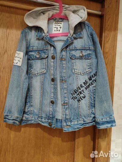 Джинсовая куртка для мальчика 128