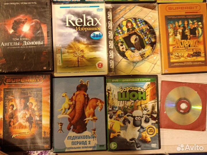 DVD диски фильмы и мультфильмы
