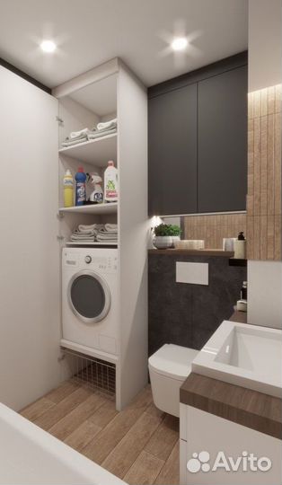 Мебель для ванной комнаты под ключ