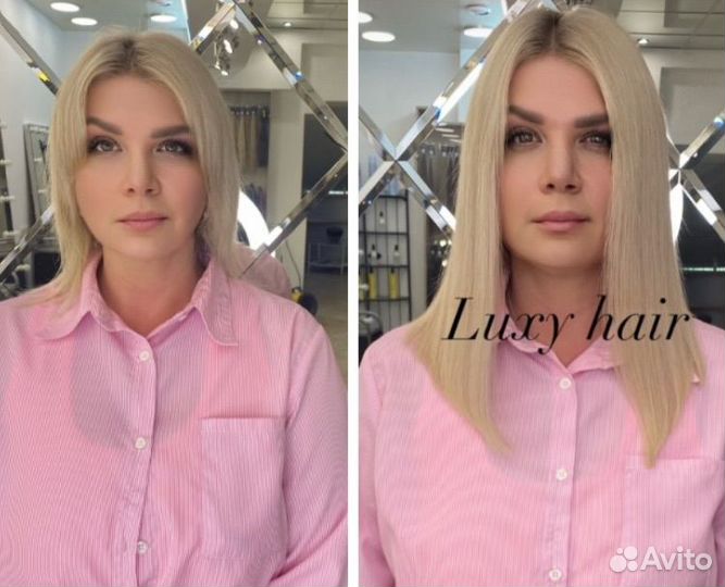 Наращивание волос методом загущения