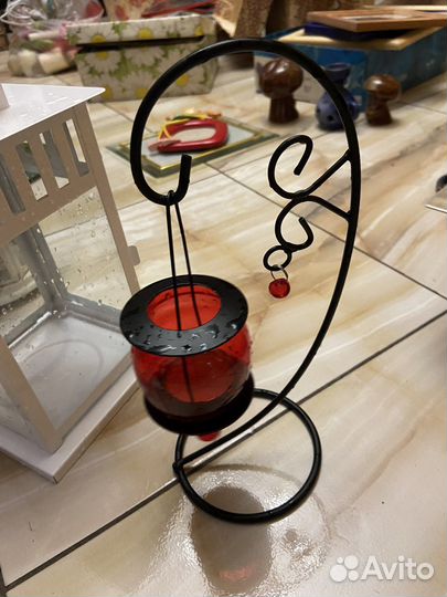 Стеклянные подсвечники