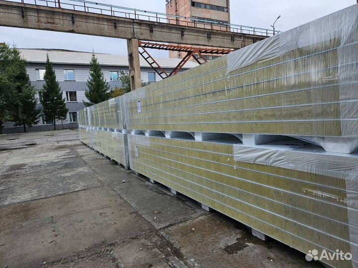 Сэндвич-панели Комбипан (минвата+пенополистирол)