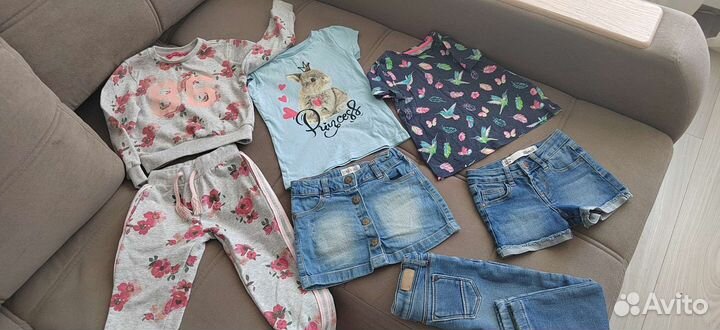 Летние вещи пакетом на девочку 104-110