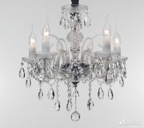 5-KL374-5 CR Люстра хрустальная (1x1)