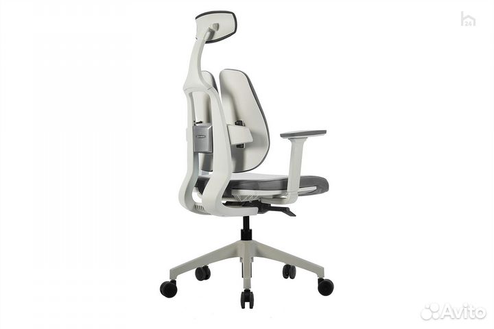 Кресло компьютерное ортопедическое D200-W-1DGY1 Тк