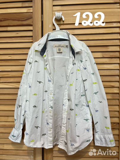 Рубашки H&M на мальчика 116-122