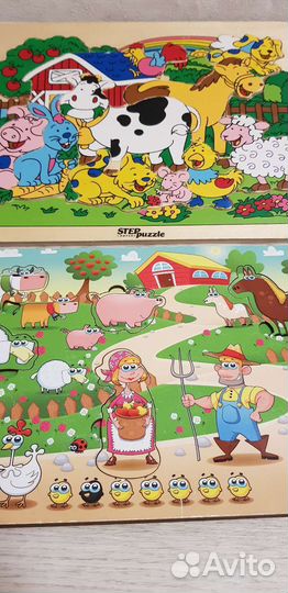 Игрушки.Развивающие пазлы для малышей