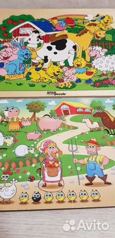 Игрушки.Развивающие пазлы для малышей