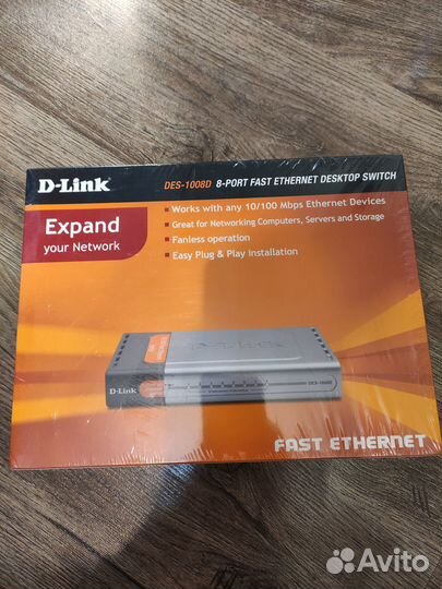 Коммутатор D-Link DES-1008D (8-port 10/100 Mbps)