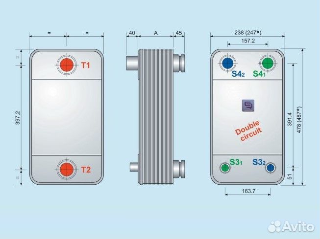 Паяные теплообменники AC130 alfa-laval