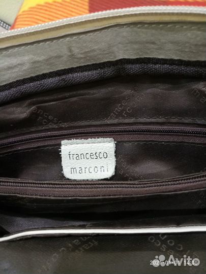 Сумка кожаная белая