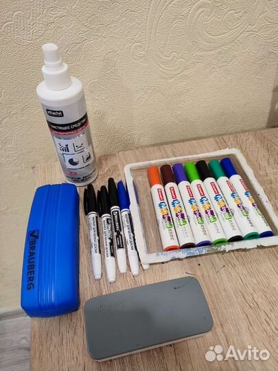 Белая Магнитно-маркерная Доска brauberg 120*90см