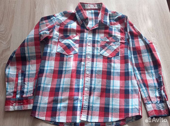 Рубашка для мальчика 8 лет 128 см
