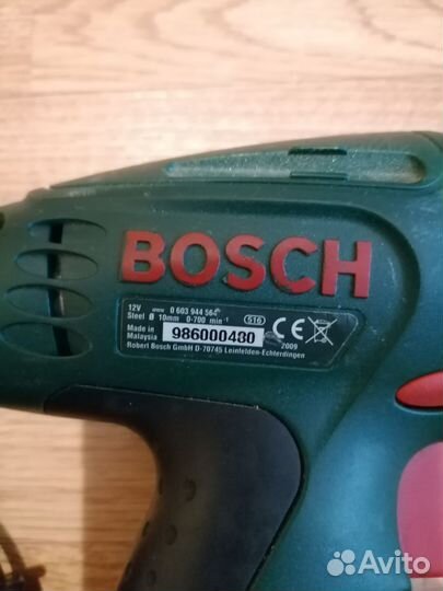 Шуруповерт bosch 12v