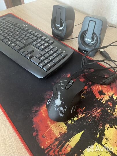 Клавиатура+мышь+колонки+коврик