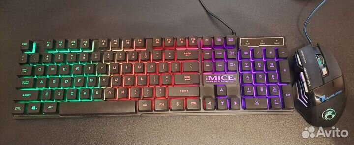 Игровая мышь и клавиатура Imice X7