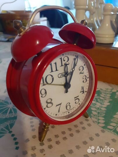 Часы будильник ссср,Слава