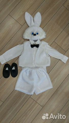 Прокат костюм - Зайчик новогодний