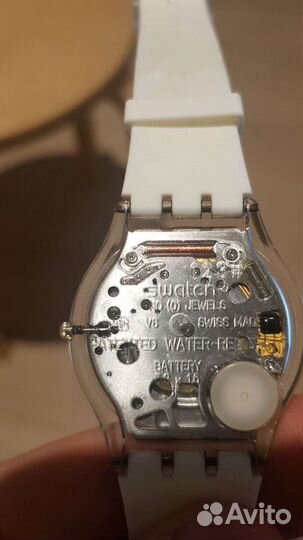 Часы swatch silver glam + swatch white classiness