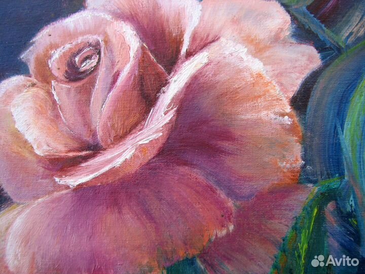 Картина маслом, цветы