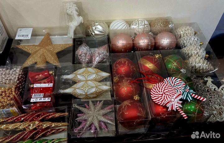 Елочные игрушки шарики