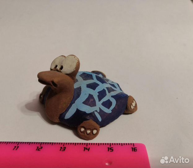 Фигурки из глины Мишки с сердцами, заяц, лягушка