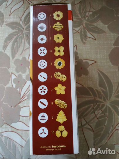 Пресс для теста / шприц кондитерский Tescoma