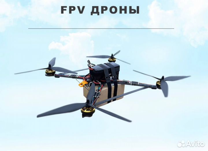 Дрон FPV 10 дюймов с батареей 8000mAh