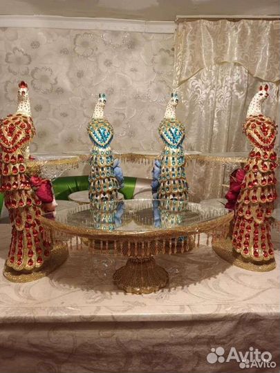 Павлины посуда подставки