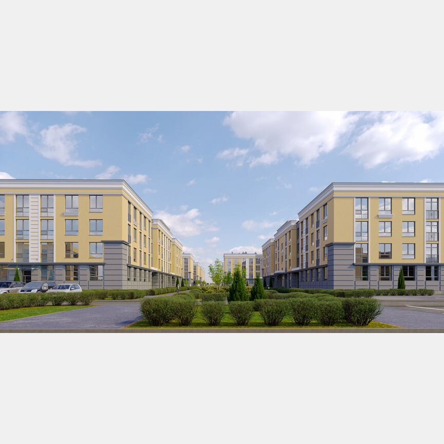2-к. квартира, 60,4 м², 2/4 эт.