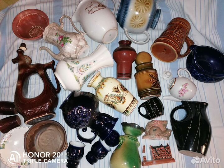 Кувшины, вазы, посуда, чайники