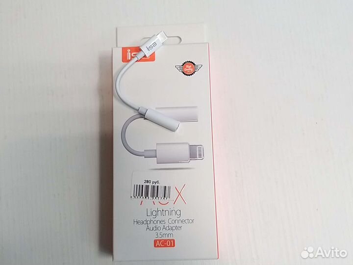 Переходник isa ac 01 lightning на 3.5mm