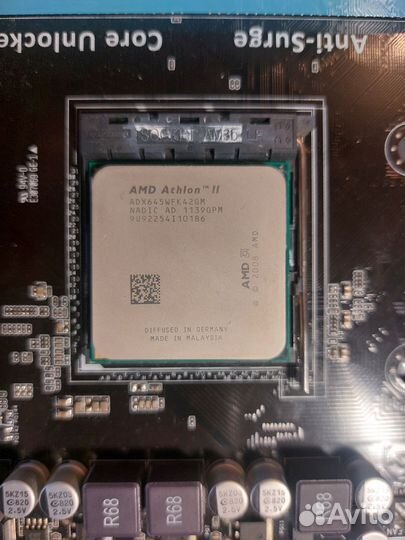 Материнская плата с процессором Amd athlon II