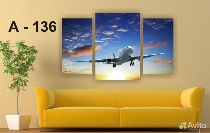 Модульные картины в наличии и под заказ