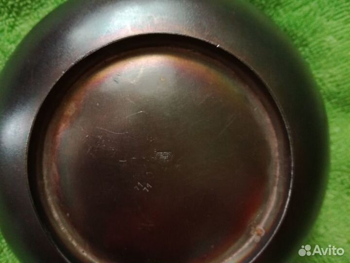 Мельхиоровая конфетница с перекидной ручкой. СССР