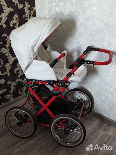 Коляска 2 в 1 эко кожа
