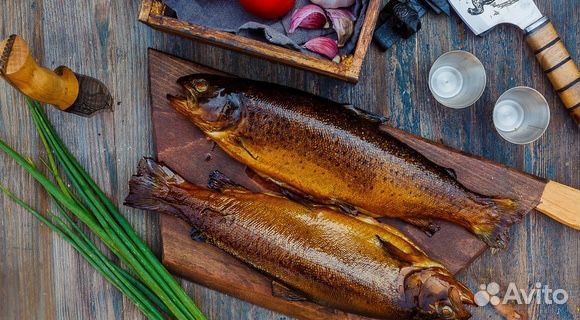 Форель горячего копчения