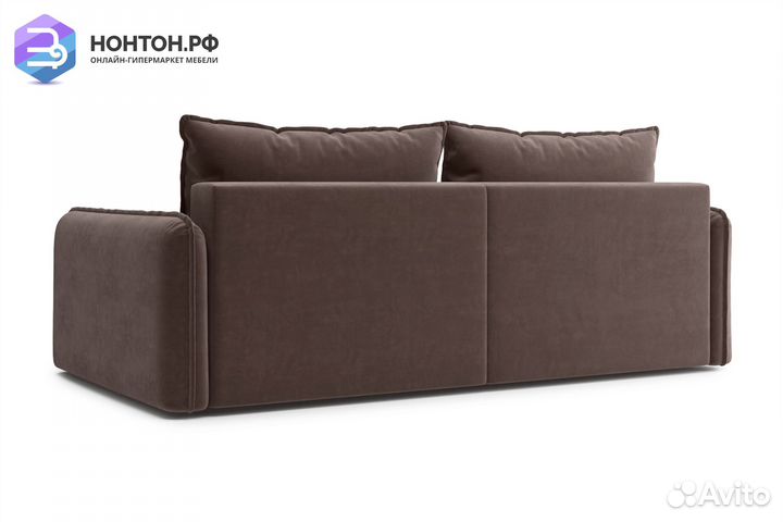 Диван тик-так Антей 3-х местный коричневый