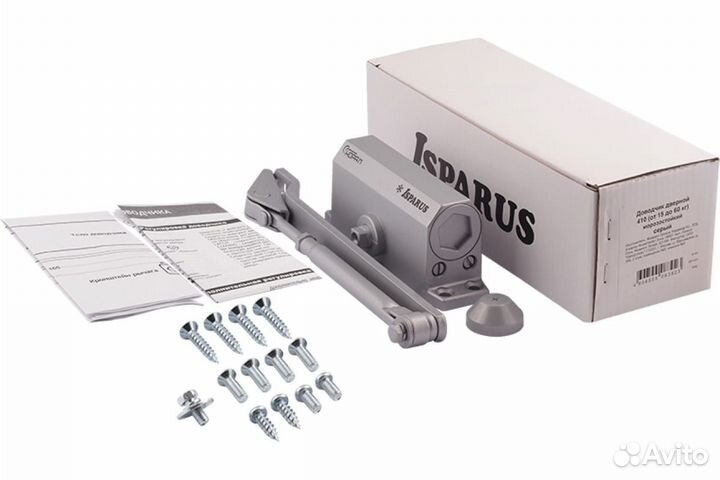 Доводчик дверной isparus 420 серебро