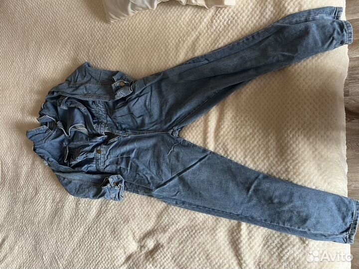 Комбинезон женский джинсовый 44