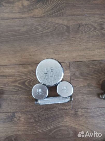 Гантели разборные хромированные MB Barbell