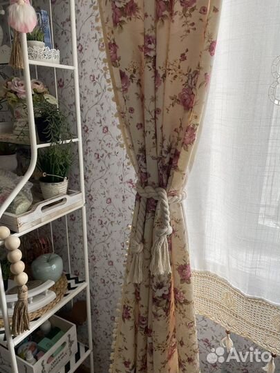 Подхваты для штор из хлопка 2 шт