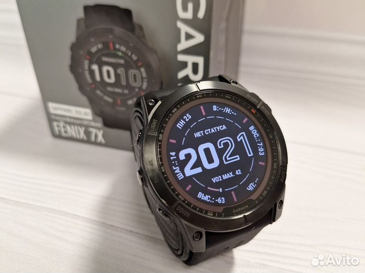 Часы Garmin Fenix 7X Sapphire Solar Titanium идеал