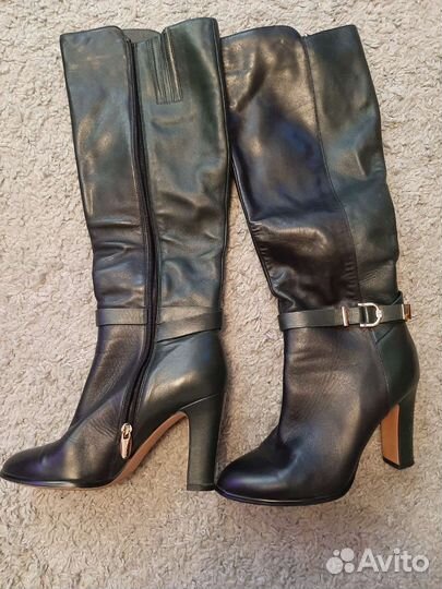 Сапоги осень весна женские 38 натуральная кожа