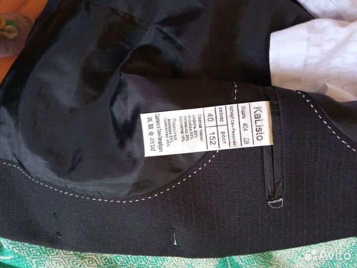 Школьный костюм рост 152 размер 40 чёрный