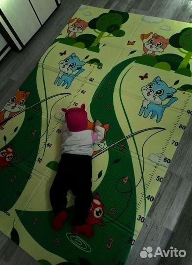 Детский коврик для ползания новый (заводской брак)