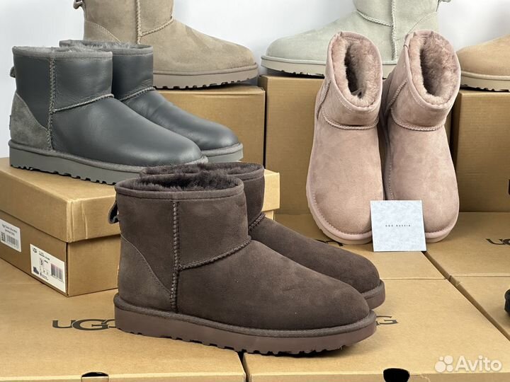 Угги женакие,мужские UGG Classic Mini натуральные