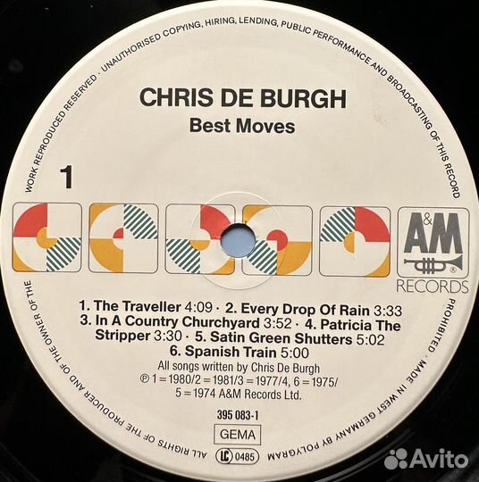 Chris De Burgh – Best Moves (Германия 1981г.)